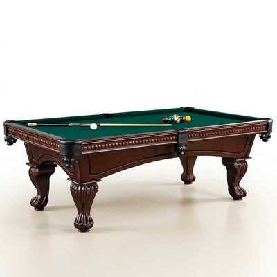 Pool Table Built for Tournament Play, 8ft Regulation Size, Solid Wood Frame, True 1-Inch Slate Bed