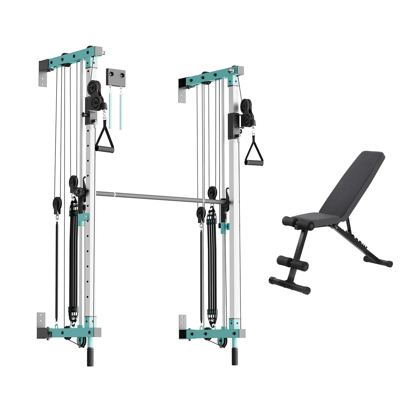 Folding Wall-Mounted Smith Machine