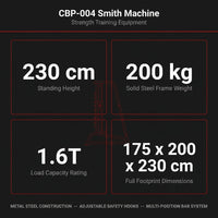 Fitness Equipment Strength Exercise Shoulder Press Smith Machine — Results & Stats