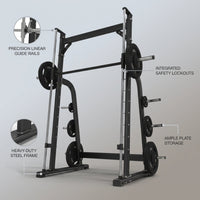 Fitness Equipment Strength Exercise Shoulder Press Smith Machine — infographic