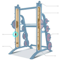 Fitness Equipment Strength Exercise Shoulder Press Smith Machine — How It Works
