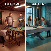 The Blake 8' Pool Table — Before & After