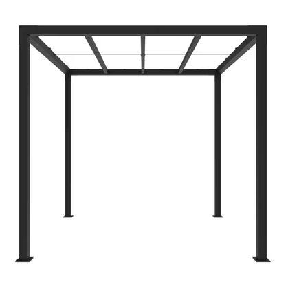 8 Ft. X 8 Ft. Matte Black Aluminum Pergola