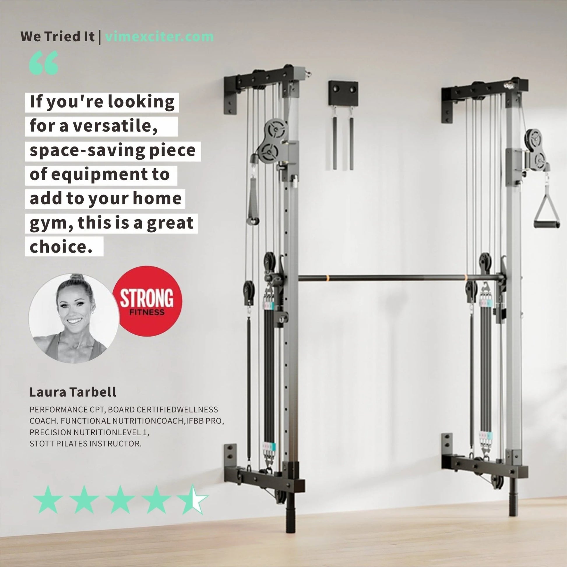 Folding Wall-Mounted Smith Machine
