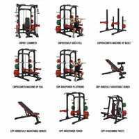Smith Machine Built for Home Strength Training, Adjustable Bar Heights, Safety Features, Metal Frame
